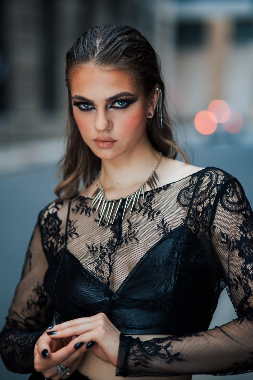 Editorial lace portrait by Armando Ascorve